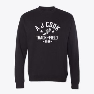 A J Cook Elementary School Track and Field Crewneck Sweatshirt