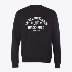 Laurel Highlands High School Track and Field Crewneck Sweatshirt