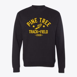 Pine Tree Elementary School Track and Field Crewneck Sweatshirt