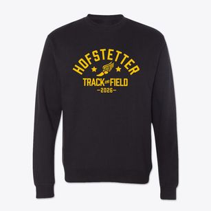 Hofstetter Elementary School Track and Field Crewneck Sweatshirt