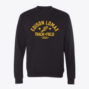 Edison Lomax Elementary School Track and Field Crewneck Sweatshirt