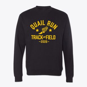 Quail Run Elementary School Track and Field Crewneck Sweatshirt