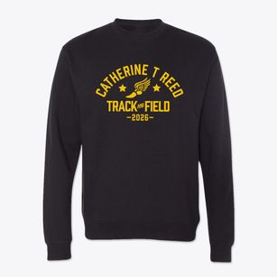 Catherine T Reed Elementary School Track and Field Crewneck Sweatshirt