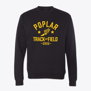 Poplar Elementary School Track and Field Crewneck Sweatshirt