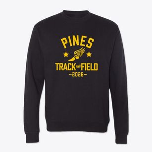 Pines Elementary School Track and Field Crewneck Sweatshirt