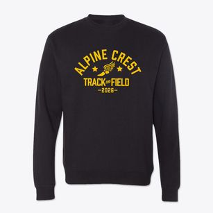 Alpine Crest Elementary School Track and Field Crewneck Sweatshirt