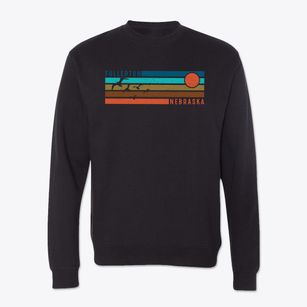 Fullerton Nebraska Blissful Sunset Crewneck Sweatshirt