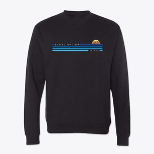 Bureau Junction Illinois Water View Crewneck Sweatshirt
