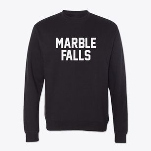 Marble Falls Texas Classic Block Crewneck Sweatshirt