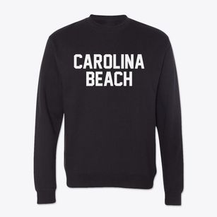 Carolina Beach North Carolina Classic Block Crewneck Sweatshirt