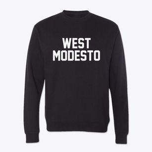 West Modesto California Classic Block Crewneck Sweatshirt