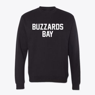 Buzzards Bay Massachusetts Classic Block Crewneck Sweatshirt