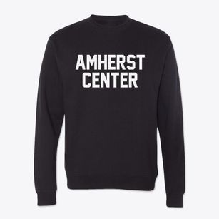 Amherst Center Massachusetts Classic Block Crewneck Sweatshirt