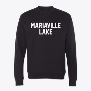 Mariaville Lake New York Classic Block Crewneck Sweatshirt