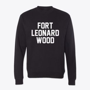 Fort Leonard Wood Missouri Classic Block Crewneck Sweatshirt