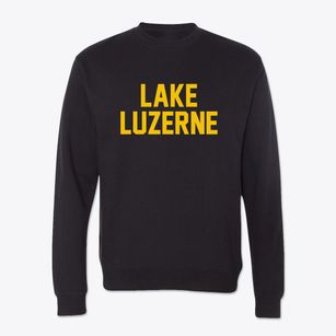 Lake Luzerne New York Classic Block Crewneck Sweatshirt