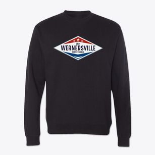 Wernersville Pennsylvania Diamond Star Crewneck Sweatshirt