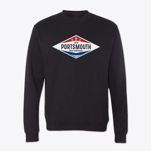 Portsmouth New Hampshire Diamond Star Crewneck Sweatshirt