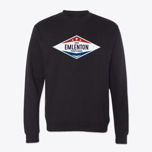Emlenton Pennsylvania Diamond Star Crewneck Sweatshirt