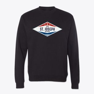 St. Joseph Michigan Diamond Star Crewneck Sweatshirt