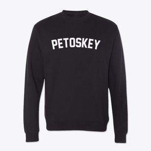 Petoskey Michigan Classic Curve Crewneck Sweatshirt