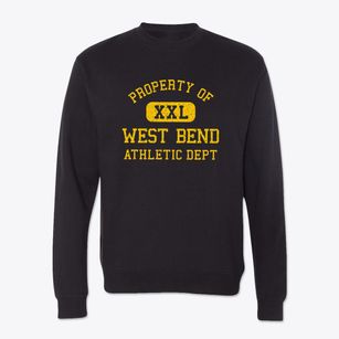 West Bend Wisconsin Athletic Dept Crewneck Sweatshirt