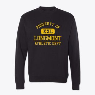 Longmont Colorado Athletic Dept Crewneck Sweatshirt