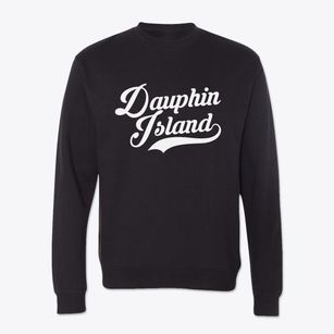 Dauphin Island Alabama Vintage Team Crewneck Sweatshirt