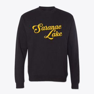 Saranac Lake New York Vintage Team Crewneck Sweatshirt