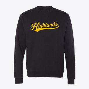 Highlands North Carolina Vintage Team Crewneck Sweatshirt