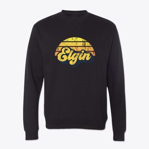 Elgin North Dakota Sublime Sunset Crewneck Sweatshirt