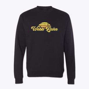 Webb Lake Wisconsin Sublime Sunset Crewneck Sweatshirt