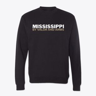  Mississippi White and Gold Crewneck Sweatshirt