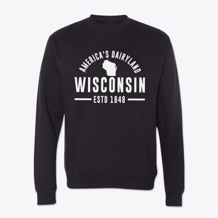  Wisconsin Motto Crewneck Sweatshirt