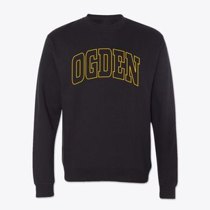 Ogden North Carolina Trendy Block Crewneck Sweatshirt