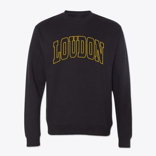 Loudon New Hampshire Trendy Block Crewneck Sweatshirt