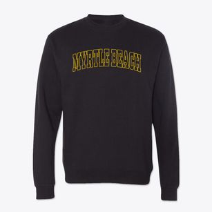 Myrtle Beach South Carolina Trendy Block Crewneck Sweatshirt