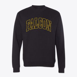 Falcon North Carolina Trendy Block Crewneck Sweatshirt