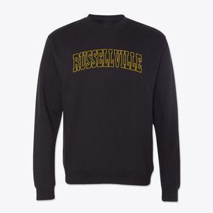 Russellville Illinois Trendy Block Crewneck Sweatshirt
