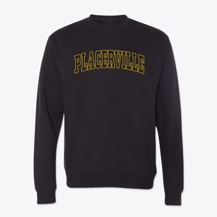 Placerville Idaho Trendy Block Crewneck Sweatshirt
