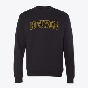 Coffeyville Kansas Trendy Block Crewneck Sweatshirt