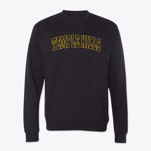 Temple Hills Maryland Trendy Block Crewneck Sweatshirt