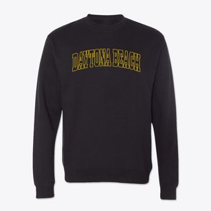 Daytona Beach Florida Trendy Block Crewneck Sweatshirt