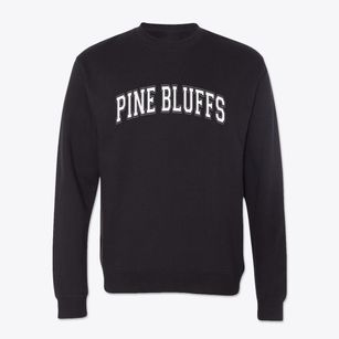 Pine Bluffs Wyoming Varsity Crewneck Sweatshirt