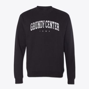 Grundy Center Iowa Urban Vibe Crewneck Sweatshirt