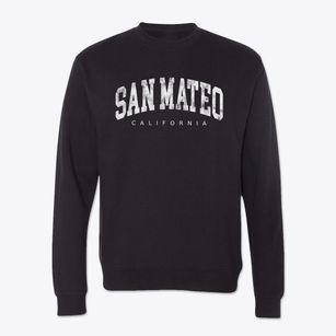 San Mateo California Urban Vibe Crewneck Sweatshirt