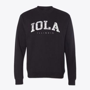 Iola Illinois Urban Vibe Crewneck Sweatshirt