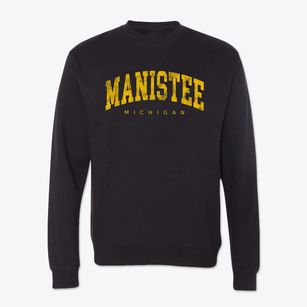 Manistee Michigan Urban Vibe Crewneck Sweatshirt