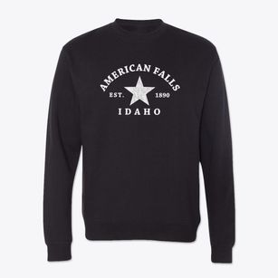 American Falls Idaho Star Crewneck Sweatshirt