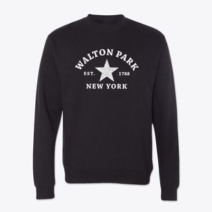 Walton Park New York Star Crewneck Sweatshirt